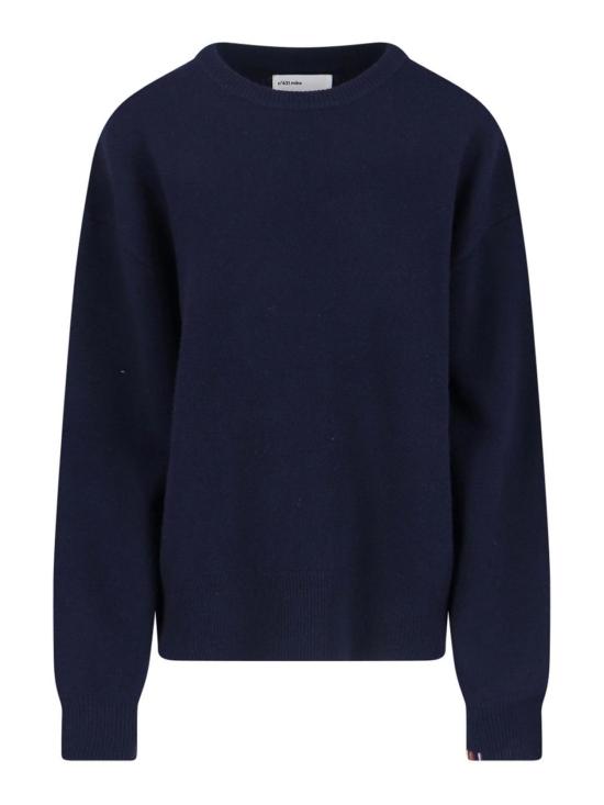  익스트림캐시미어 탑 MIKENAVY Blue