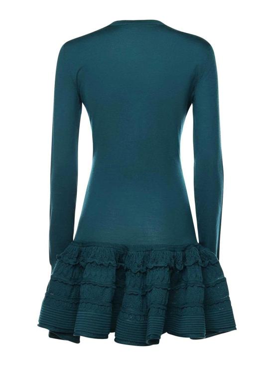 27SS 알라이아 미디 스커트 AA9R2867K164C673 Green - ALAIA