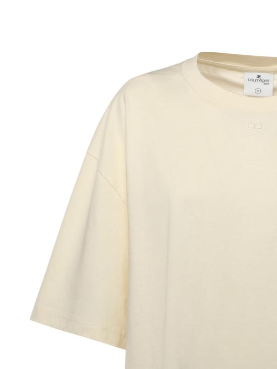 26SS 쿠레쥬 반팔 티셔츠 126JTS237JS02330018 White - COURREGES