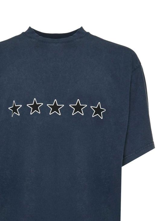 26SS 발렌시아가 반팔 티셔츠 850403TTVL28806 Dark Blue - BALENCIAGA