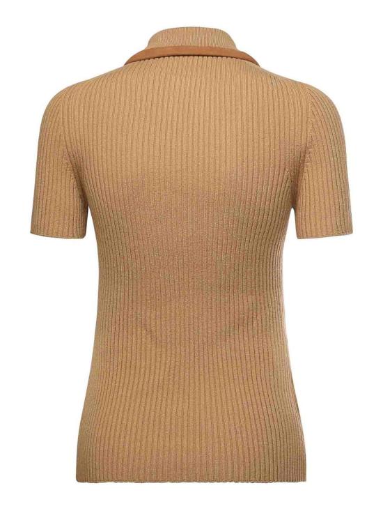  미우미우 폴로 티셔츠 MMLB741747F0036 Beige - MIU MIU