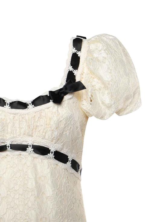 27SS 포러브앤레몬스 롱 원피스 CD3967CREAM White - FOR LOVE & LEMONS