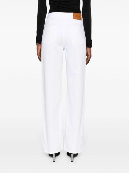 26SS 베르사체 스트레이트 팬츠 1A0857010137451D110 White - VERSACE