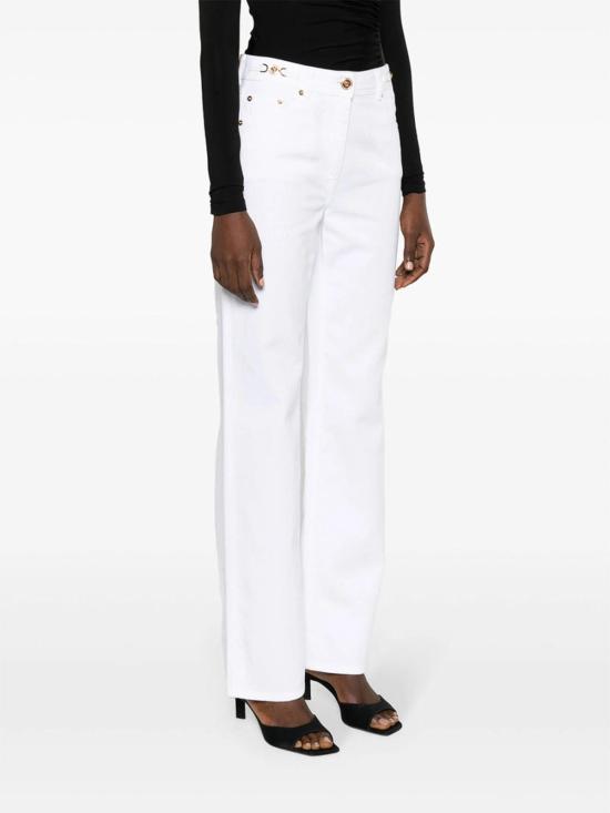 26SS 베르사체 스트레이트 팬츠 1A0857010137451D110 White - VERSACE