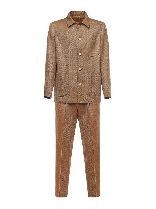 25FW 비아지오 산타니엘로 라운지 웨어 243238MF Brown