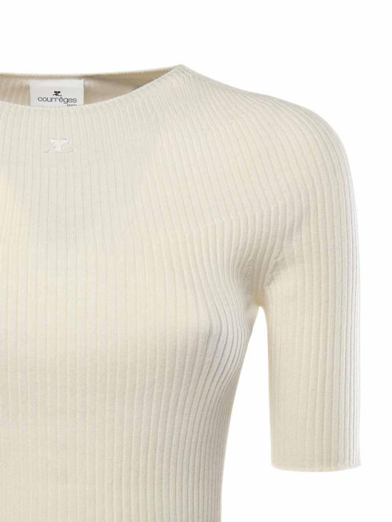  쿠레쥬 탑 125MPU130FI00490001 White - COURREGES