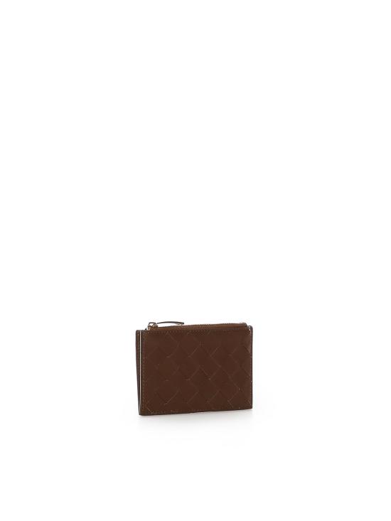 26SS 보테가베네타 인트레치아토 집ped 카드 케이스 806032V1G132863 Beige - BOTTEGA VENETA