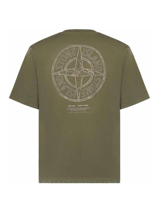 스톤 아일랜드 반팔 티셔츠 L1S152100001S0285V005G Green - STONE ISLAND