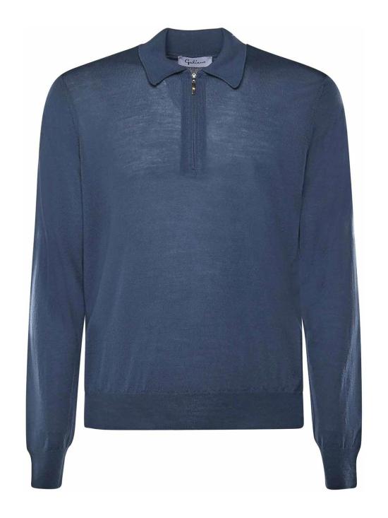 25FW 줄리아노 갈리아노 폴로 티셔츠 147894E17 Dark Blue