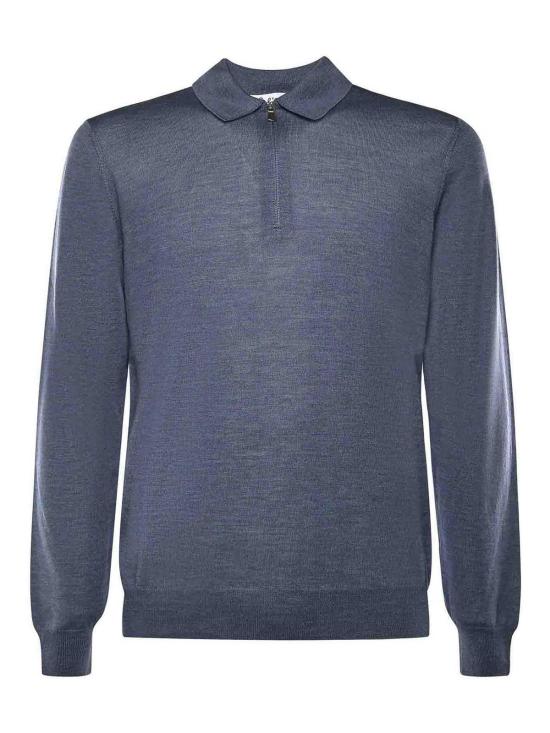 25FW 줄리아노 갈리아노 폴로 티셔츠 131906E17 Blue