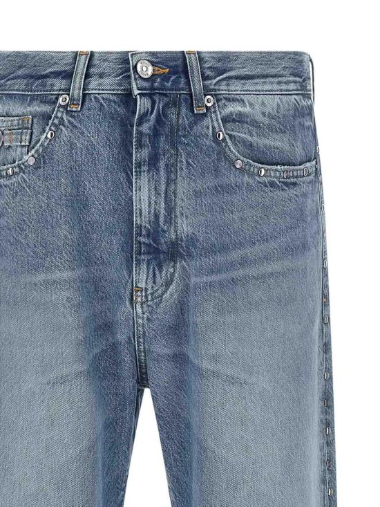 26SS 베르사체 스트레이트 팬츠 1A1680410222111D190 Blue - VERSACE