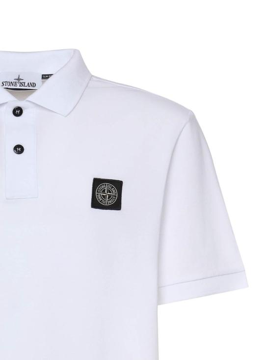26FW 스톤 아일랜드 와펜패치 폴로 셔츠 L1S152200008S0017V1001 White - STONE ISLAND