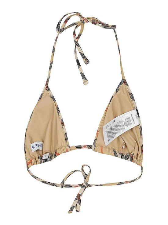 26FW 버버리 체크 비키니 탑 8122512 Beige - BURBERRY