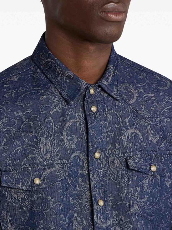  에트로 셔츠 99TJ302MRNE0005S8460 Blue - ETRO