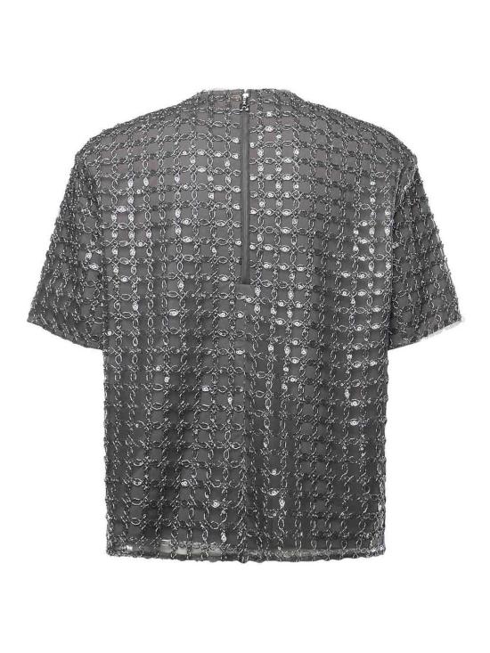 26SS 로테이트 바이 크리스텐슨 반팔 티셔츠 115155516 Grey - ROTATE BY BIRGERCHRISTENSEN