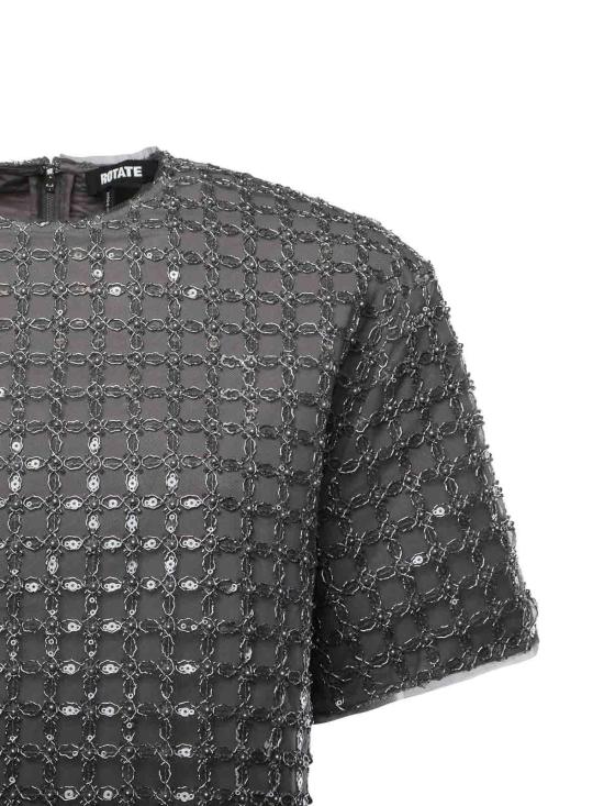 26SS 로테이트 바이 크리스텐슨 반팔 티셔츠 115155516 Grey - ROTATE BY BIRGERCHRISTENSEN