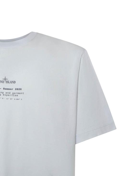  스톤 아일랜드 반팔 티셔츠 L1S152100001S0285V0041 Blue - STONE ISLAND