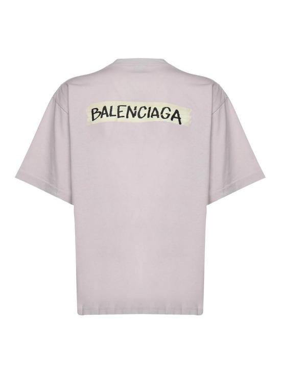 26SS 발렌시아가 마스킹 테이프 티셔츠 850990TTVL69012 White - BALENCIAGA