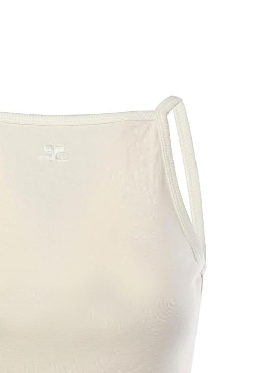 26SS 쿠레쥬 민소매 티셔츠 126JDE149JS0203B215 White - COURREGES