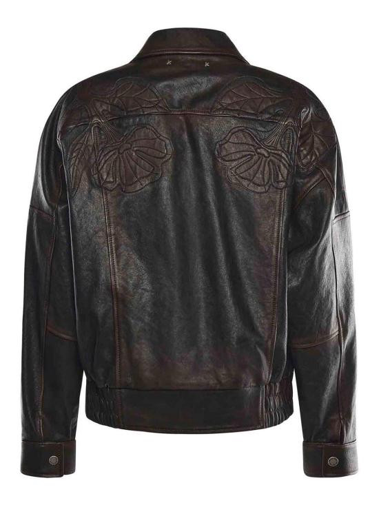  골든구스 봄버 자켓 GWP02560P00230040249 Burgundy - GOLDEN GOOSE