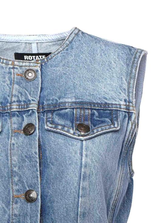 26SS 로테이트 바이 크리스텐슨 민소매 티셔츠 1151671321 Blue - ROTATE BY BIRGERCHRISTENSEN