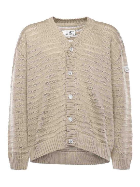 27SS MM6 메종마르지엘라 가디건 SH0HP0011M13208106 Beige