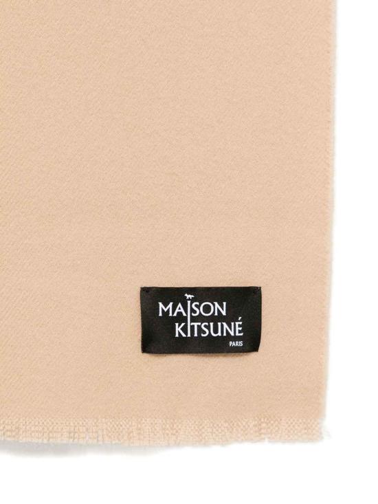 26FW 메종키츠네 울 프린지 스카프 PW06200WB0028TABEI Beige - MAISON KITSUNE