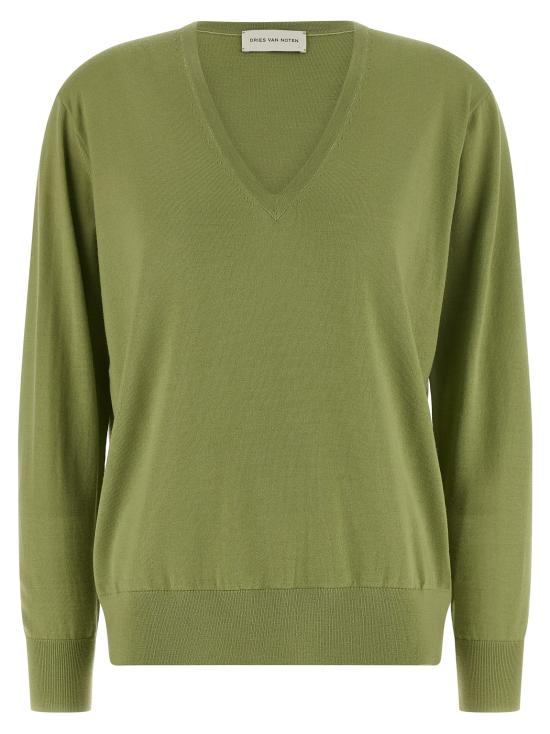 26SS 드리스 반 노튼 스웨터 2611312023700607 Green