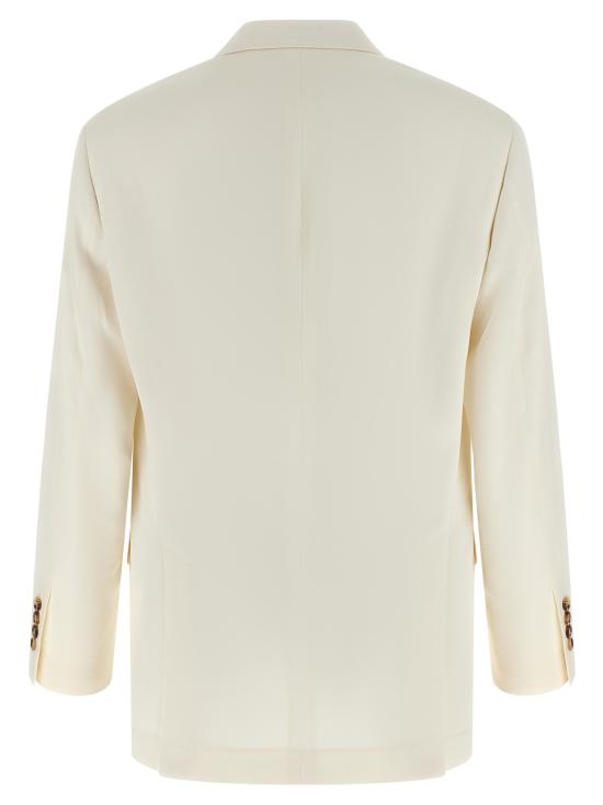 26SS 브루넬로 쿠치넬리 수트 자켓 MR4788BPCC1010 White - BRUNELLO CUCINELLI