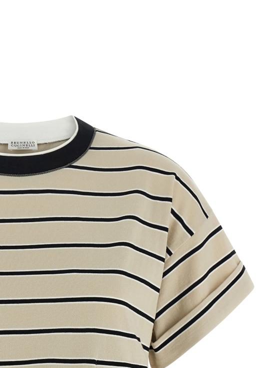 26SS 브루넬로 쿠치넬리 탑 MQ984ES810C7041 Beige - BRUNELLO CUCINELLI