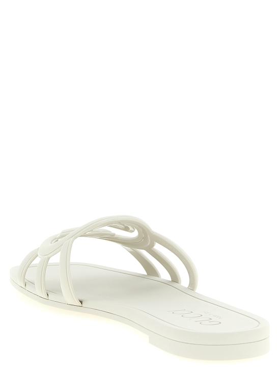 26SS 구찌 인터로킹 G 슬라이드 샌들 780307J87009022 Gray - GUCCI