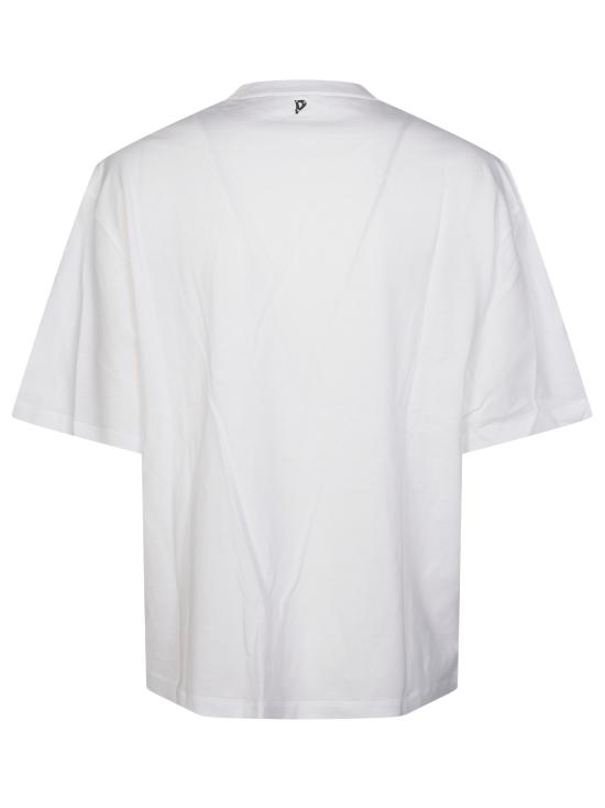26SS 돈답 반팔 티셔츠 DS074JF0350DXXX 000 BIANCO - DONDUP