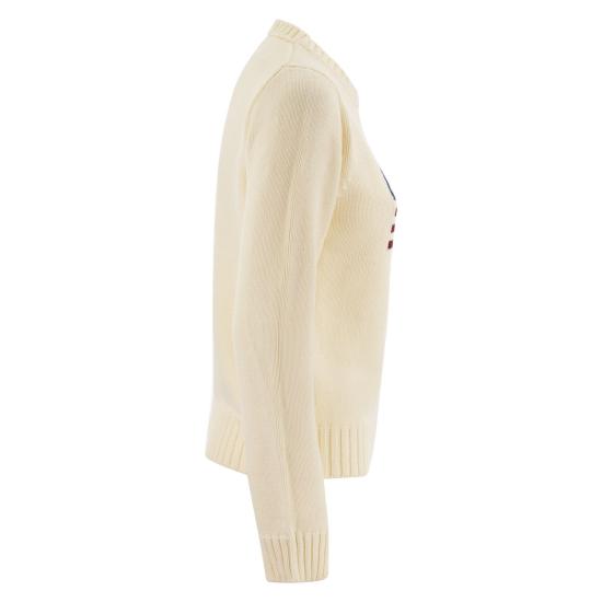  폴로 랄프로렌 아이코닉 플래그 스웨터 211896939 CREAM - POLO RALPH LAUREN