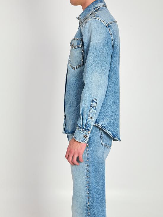 26SS 베르사체 긴팔 셔츠 1022747 BLUE - VERSACE