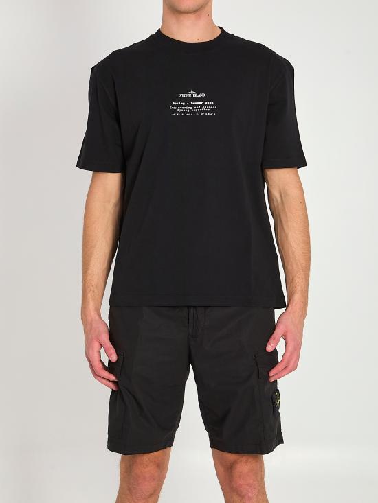 26SS 스톤 아일랜드 반팔 티셔츠 L1S152100001 BLACK