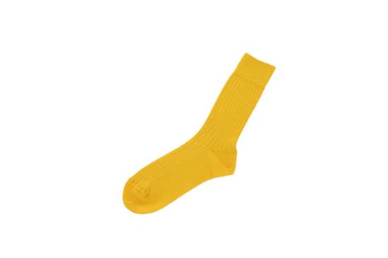  니시구치 쿠츠시타 양말 실크 코튼 골지  스스키 골드