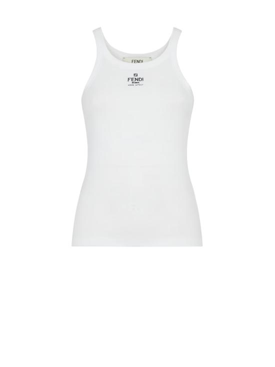 26SS 펜디 긴팔 티셔츠 FS7966 ANQMF0ZNM White