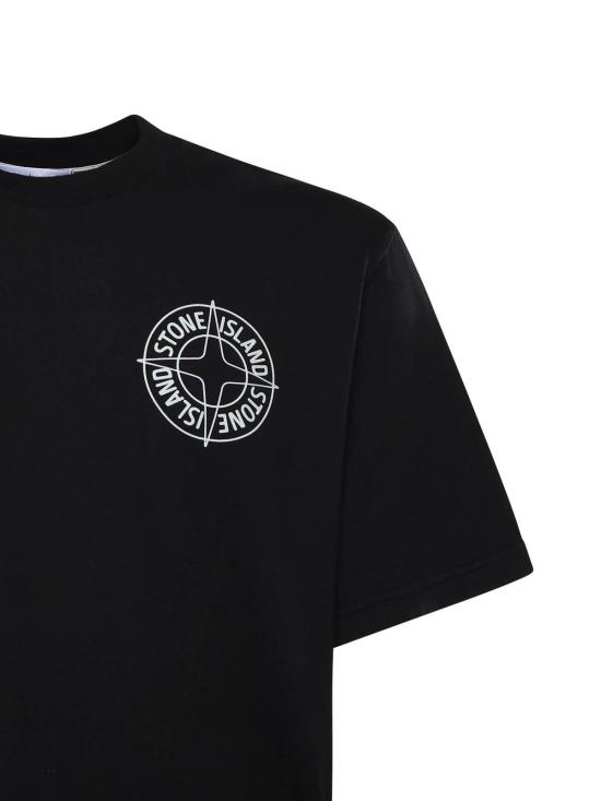  스톤 아일랜드 반팔 티셔츠 L1S152100001S0284V0029 Black - STONE ISLAND