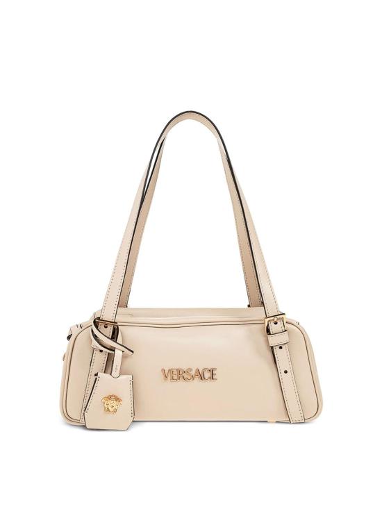 26SS 베르사체 VERSACE TAG 나파 볼링백 1A1317110157921YD7V Cream