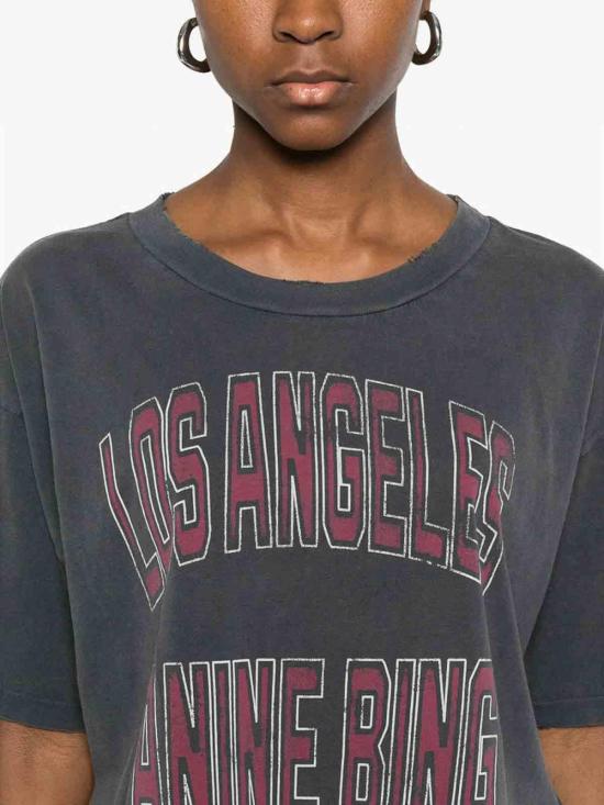 26SS 애니빙 반팔 티셔츠 A0811739WBL1 Black - ANINE BING