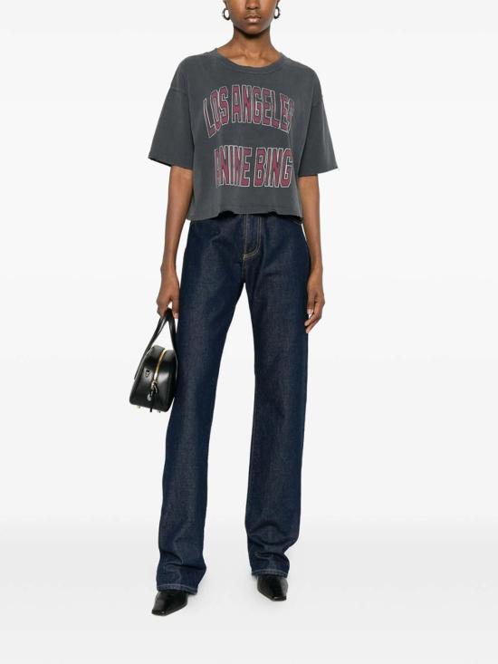 26SS 애니빙 반팔 티셔츠 A0811739WBL1 Black - ANINE BING