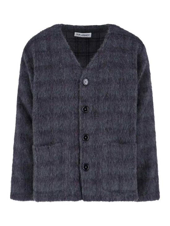 26SS 아워레가시 헤어리 울 가디건 M2263CFFUZZEDPLUMCHECKHAIRYWOOL Multicolour