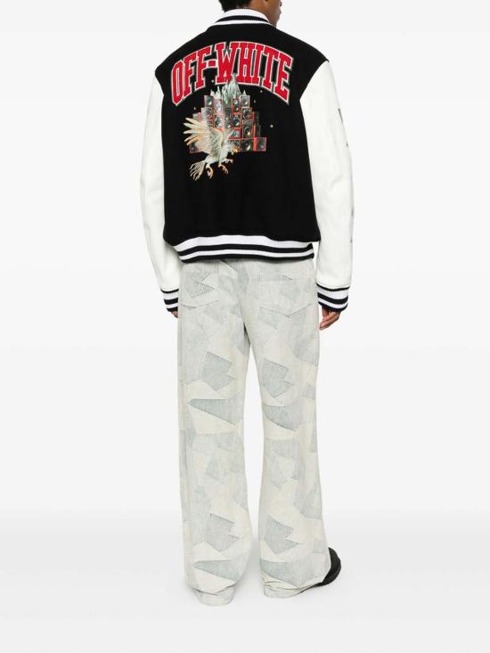 26FW 오프화이트 가죽 자켓 OMJA122F25LEA0031026 Black - OFF WHITE