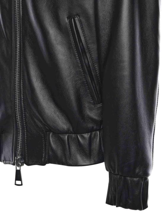 26SS 줄리아노 갈리아노 가죽 자켓 GOHARDNAPPANERO Black - GIULIANO GALIANO