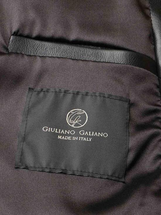 26SS 줄리아노 갈리아노 가죽 자켓 GOHARDNAPPANERO Black - GIULIANO GALIANO