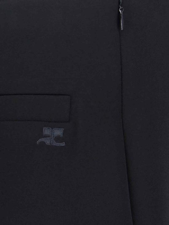 26SS 쿠레쥬 미디 스커트 126CJU330PL01599999 Black - COURREGES