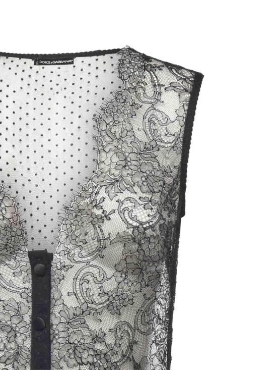  돌체앤가바나 민소매 티셔츠 O9A21TON0ALN0000 Black - DOLCE & GABBANA