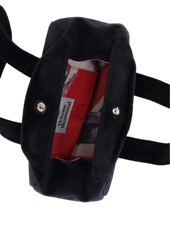 26SS 비비안웨스트우드 벨벳 아카이브 미디움 야스민 핸드백 4702000CWW00ZLN401 Black - VIVIENNE WESTWOOD