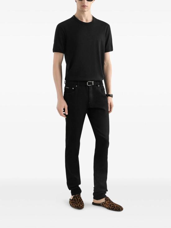 26SS 돌체앤가바나 스트레이트 팬츠 GY07LZG8OW5S9001 Black - DOLCE & GABBANA