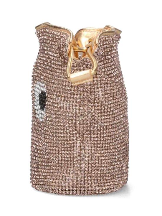 26SS 안야힌드마치 아이즈 크리스탈 드로스트링 파우치 205030GOLD Gold - ANYA HINDMARCH